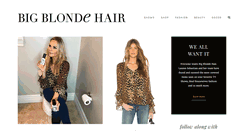 Desktop Screenshot of bigblondehair.com